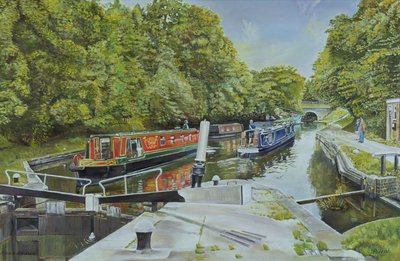 Knowle Top Lock da Kevin Guild of Railway Artist Parrish